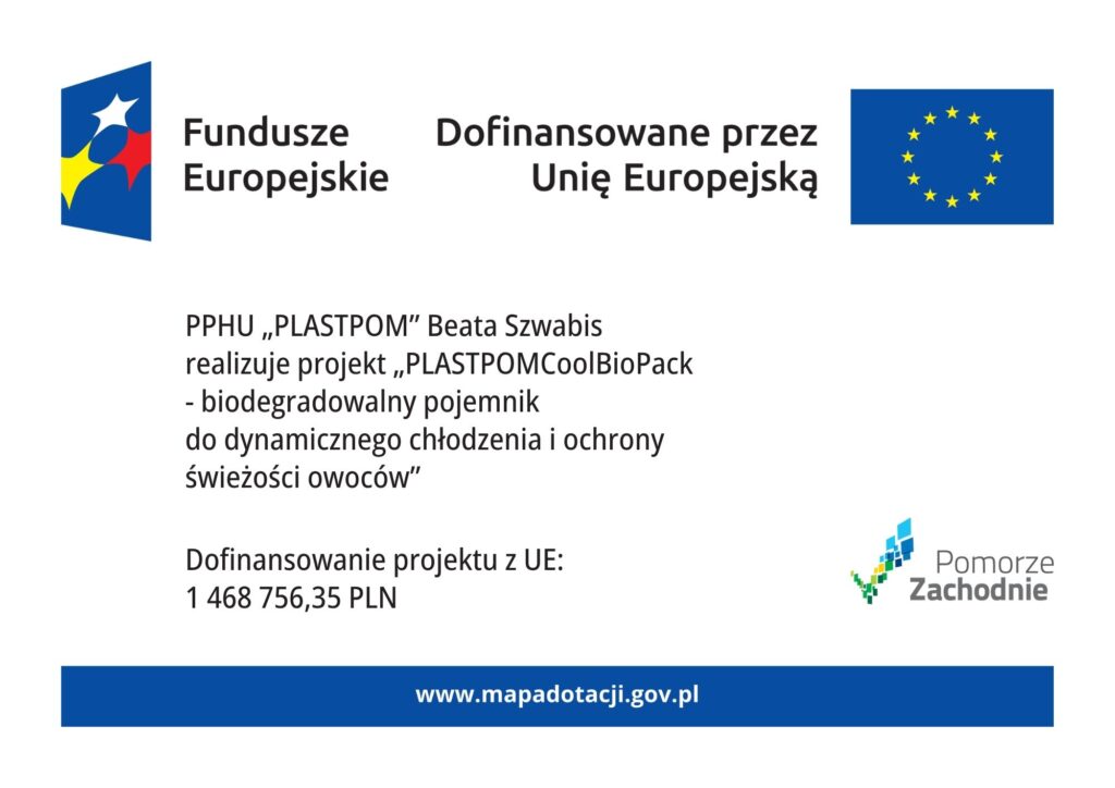 Tablica informacyjna o finansowaniu projektu wraz z kolorowymi logotypami