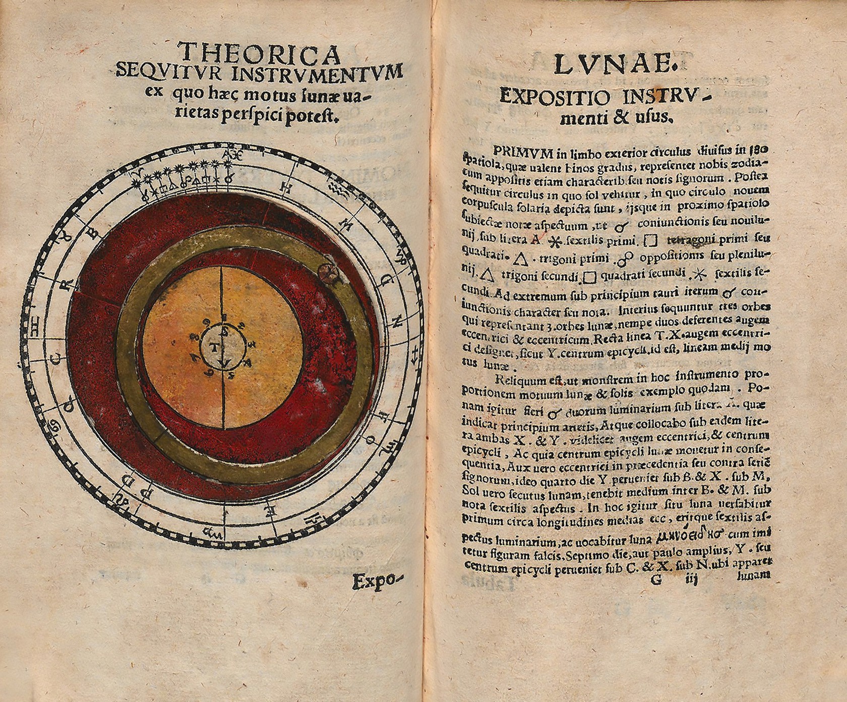 Georg Peurbach "Theorice novae planetarum", 1542 r.