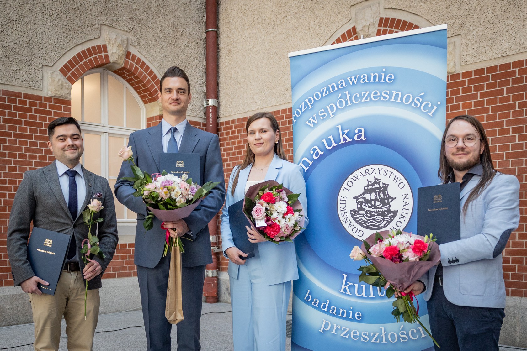 Laureaci nagród Prezydenta Miasta Gdańska i GTN. Fot. Krzysztof Mystkowski / Politechnika Gdańska