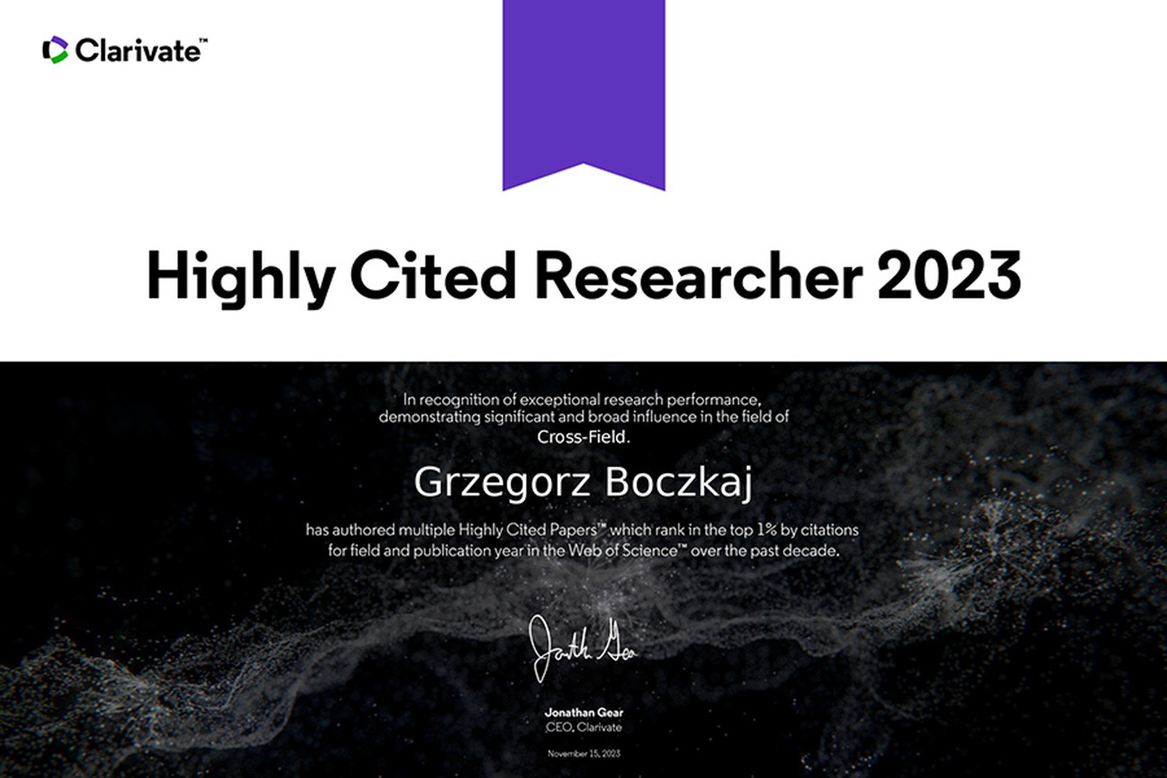 Highly Cited Researcher 2023