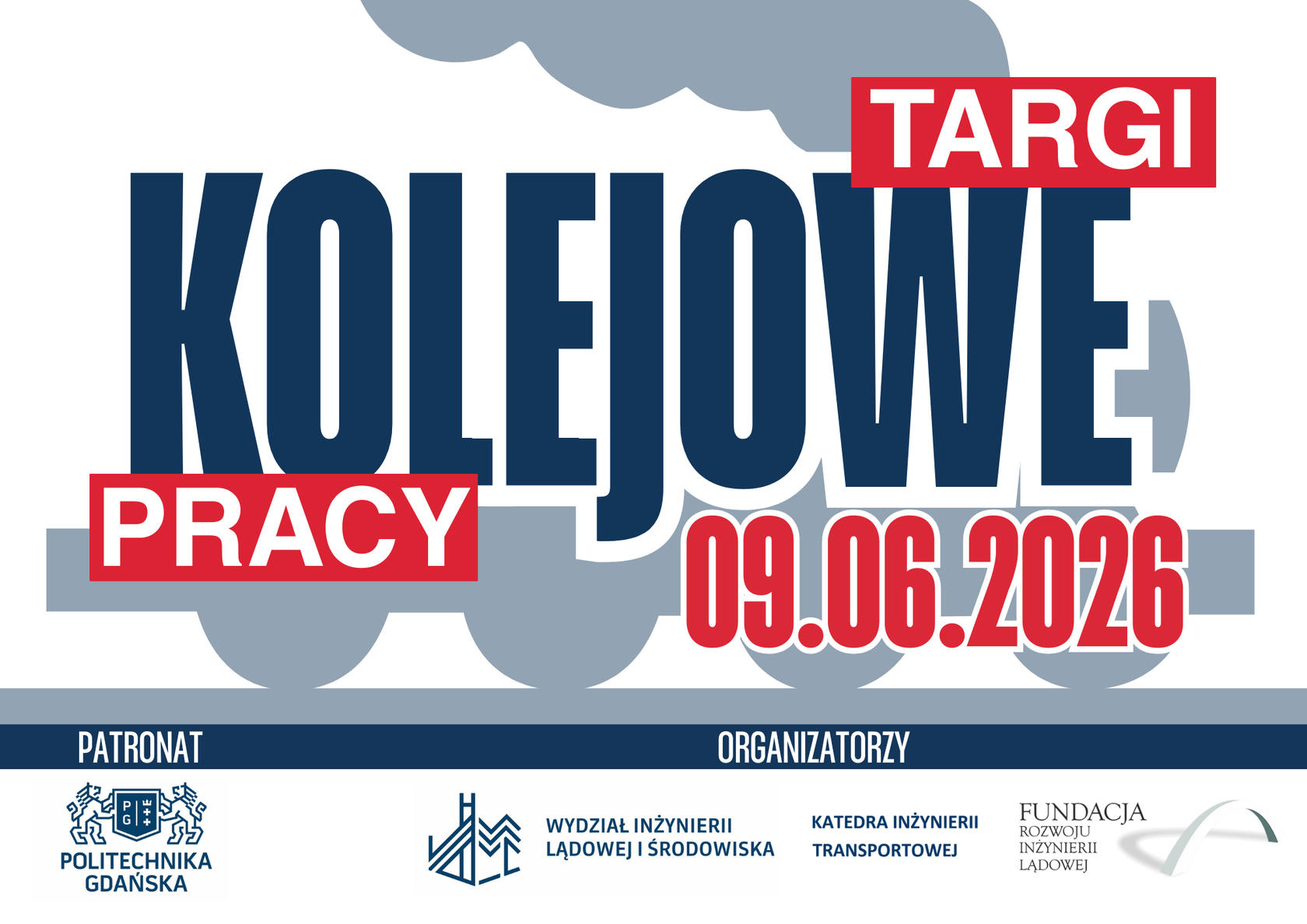 Kolejowe targi pracy plakat