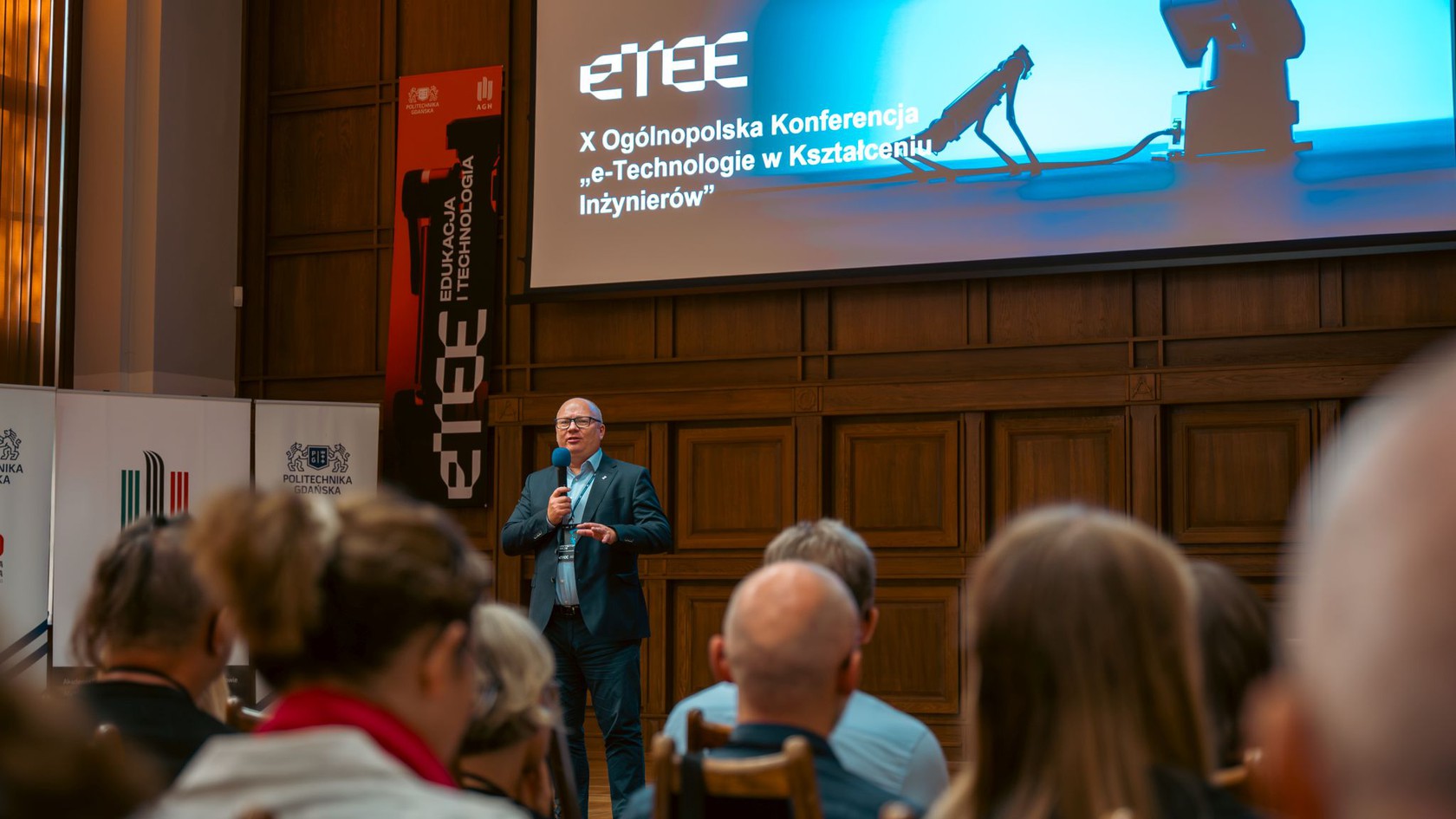 Prof. Krzysztof Wilde, rektor PG podczas oficjalnego otwarcia konferencji eTEE. Fot. Kacper Drąg/CNE PG