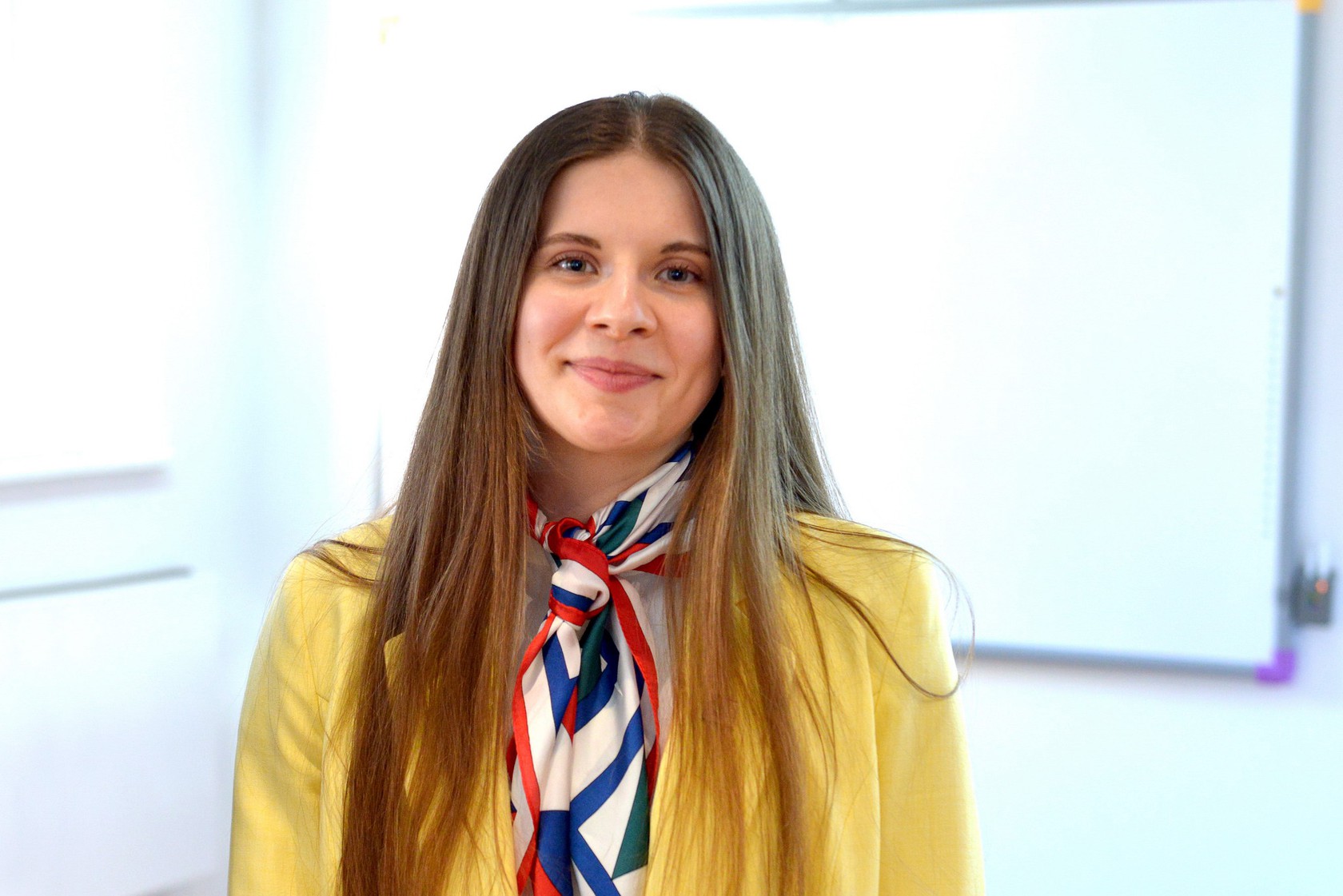 Maja Daroszewska, studentka Wydziału Fizyki Technicznej i Matematyki Stosowanej. Fot. K. Krzempek