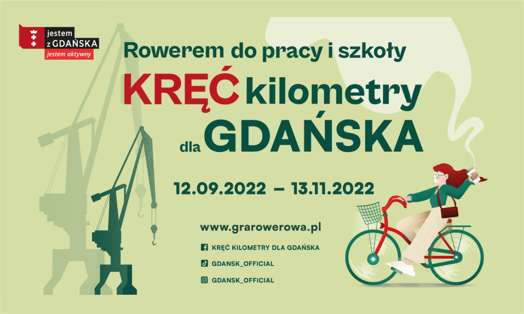 kręć kilometry dla Gdańska plakat