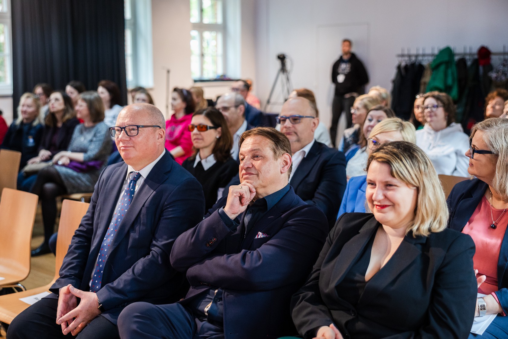 Na zdj. od lewej, prof. Krzysztof Wilde, rektor PG, prof. Jacek Męcina i dr Marta Seredyńska z Uniwersytetu Warszawskiego